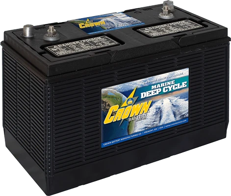 Crown marine deep-cycle battery